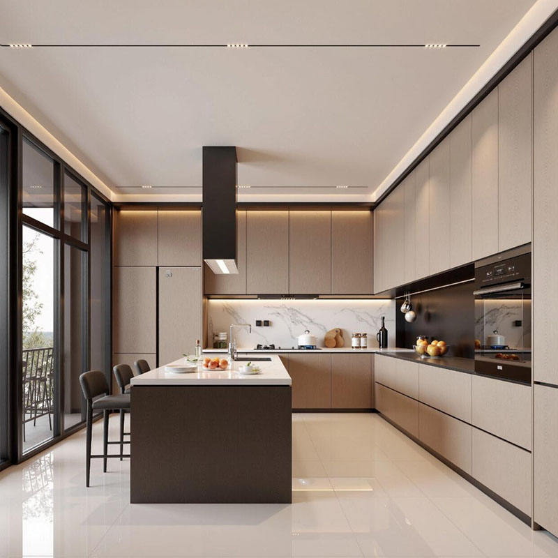 Contemporary Design Modular Kitchen Cabinets RTA Luxury Furniture ...