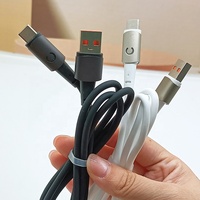 Câble USB Type C à charge ultra rapide 120W avec affichage numérique LED, cordon de charge rapide pour téléphone Samsung Redmi Huawei
