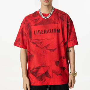 Camiseta Personalizada para Hombre, Color Sólido, 100% Algodón Tejido, 220 Gramos, Casual, Básica, Manga Corta, Suave, Transpirable, Corte Regular, para Uso Diario en Verano - Product Image 2