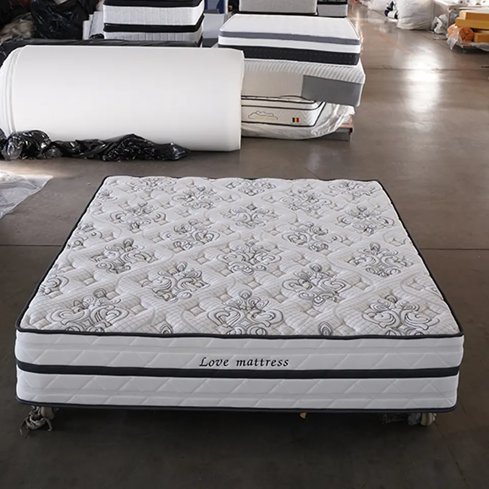 New pocket spring mattress 2021 hotel use gel memory foam All size is available size and euro top luxury type soft mattress