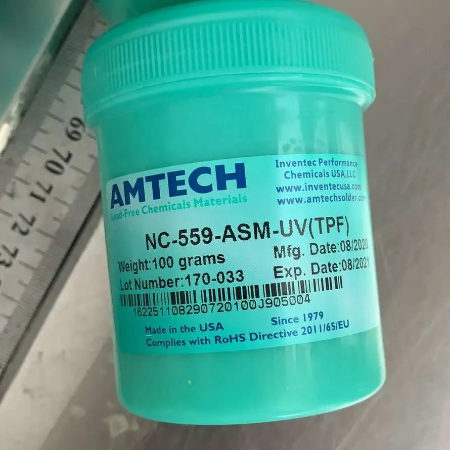 (Made In USA) 100% Original NC-559-ASM UV TPF 100cc Thông Lượng Hàn Dán Thông Lượng Cho SMD BGA Rework Reballing