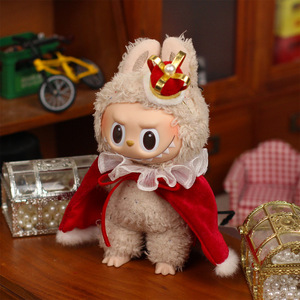 Doll Clothes King Cloak Red With White Ruffle For Pullip Dolls 8-13 Years Unisex Toy Accessory - Product Image 2