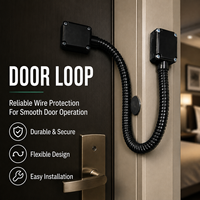 Protection de câble intelligent noir de 40 cm avec boîtes carrées et boucle de porte flexible pour contrôle d'accès hôtelier et résidentiel - Vente en gros