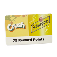 Carte de récompense en papier PVC cartes-cadeaux coupon de réduction avec scratch et code-barres pour les entreprises