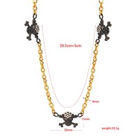 Ensemble collier et bracelet pour homme en acier inoxydable, style punk, motif crâne de pirate, design intégral, signature de rappeur