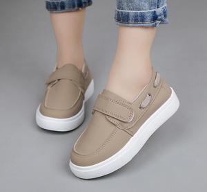 Zapatos <span class=keywords><strong>de</strong></span> Primavera y Otoño para Niños, Ligeros, <span class=keywords><strong>de</strong></span> Suela Blanda, Transpirables, Estilo Coreano, Combinables con Todo, Mocasines Sin Cordones, Zapatillas Casuales con Parte Superior <span class=keywords><strong>de</strong></span> Cuero - Product Image 5
