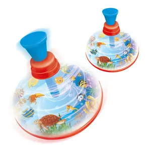 Mainan spinner gyro hewan laut plastik lucu harga murah untuk anak-anak