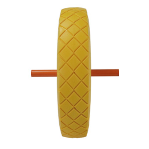 Roue en mousse PU de 14 pouces (3,50-8) de qualité supérieure, avec jante en acier rouge soudée, pour chariot à main/transporteur, vente en gros par Hanak Factory - Product Image 4