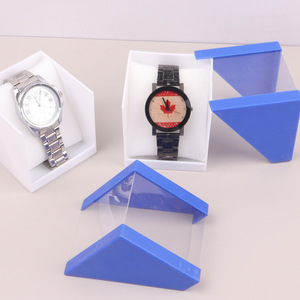 사각 시계 포장 상자 디지털 시계 맞춤형 로고 투명 플라스틱 보석 디스플레이 선물 보관 국경 - Product Image 4
