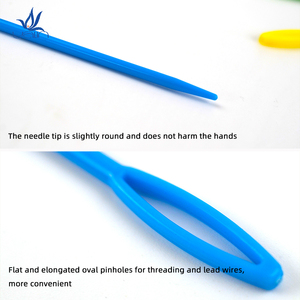 Accesorio de costura de plástico portátil, hilo de coser a mano, tapiz de zurcir, agujas de cordón para manualidades DIY, estilo Simple cosido - Product Image 3