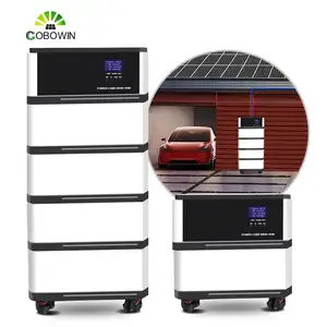 Cobowin Lithium Ion Lifepo4 Solar Energi Batteries 48v 100ah 200ah Stackable Home Energy Storage Battery