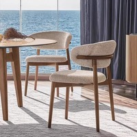 Nordique Moderne De Luxe En Bois Restaurant À Manger Chaises Hôtel Cuisine Salon Café Table Ergonomique Événement Banquet Designer