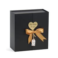 Nouvelle boîte pliante magnétique en papier avec grand logo personnalisé, emballage de luxe, boîte cadeau rigide en carton pliable
