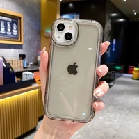 Coque de téléphone portable en TPU transparente multicolores populaire, accessoires pour coque arrière pour iPhone 11 12 13 14 15 16 17 Pro Max