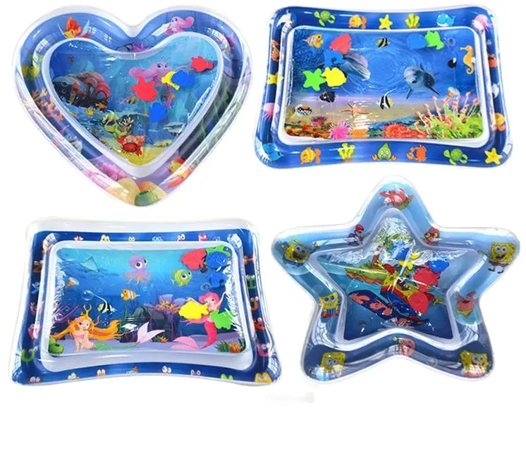 Trẻ Sơ Sinh Và Trẻ Mới Biết Đi Cao Cấp Tummy Time Water Mat Bơm Hơi Cho Bé Chơi Nước Cho Bé 3 6 9 Tháng