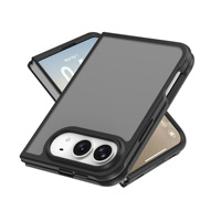 Étui de téléphone en PC TPU translucide mat pour iPhone Duo, logo personnalisé, coque antichoc 2 en 1