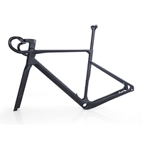 Cuadro de Bicicleta de Gravel de Carreras de Carbono Completo Personalizable SUNREMO con UDH T700 T800, Cuadro de Bicicleta Superligero, Neumático 700X50C