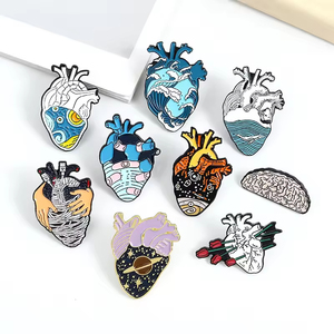 2026 Novo Lançamento: Broches Anatômicos de Coração, Broches de Anatomia Médica, Broches de Neurologia para Médicos e Enfermeiros, para Bolsas, Crachás e Lapelas - Product Image 2