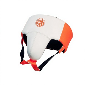 Boxing <b>groin</b> guard for Men Premium Pu Leather <b>Groin</b> <b>Protector</b> Cup with Elastic Straps for MMA Muay Thai Training - Product Image 1