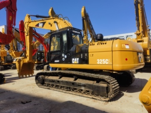 Excavadora sobre orugas Caterpillar 325CL de segunda mano de alta eficiencia, excavadora CAT 325CL usada japonesa en Shanghai Yard - Product Image 4