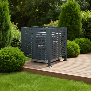 Couverture de clôture extérieure en métal pour la protection de l'intimité 3,5 x 3,5 pieds, ensemble de jardin, dissimulation, design minimaliste W540133742 - Product Image 2