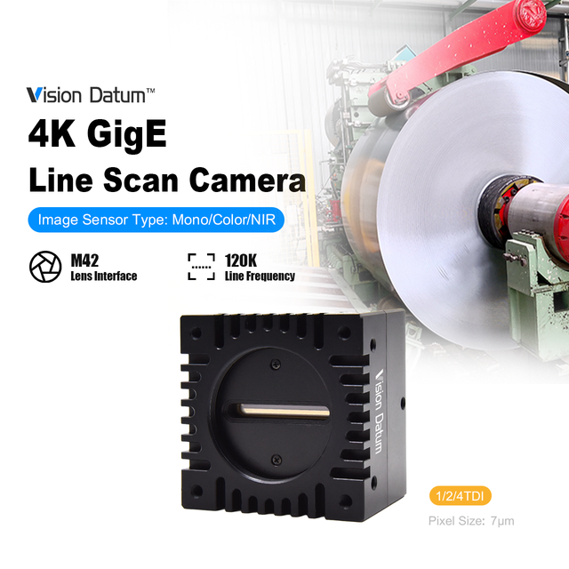 Cost-Effective 4K 120KHZ GigE Vision Line Scan CMOS Sensor Camera with 4TDI Multi-Line Synchronization 1 Year Warranty