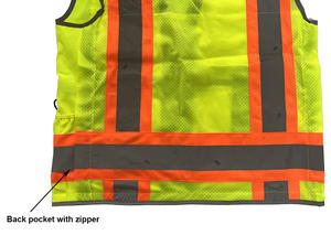 Chaleco de Ingeniería de Alta Visibilidad, Chaleco Reflectante de Seguridad, 300D, Oxford, Clase 2 - Product Image 4
