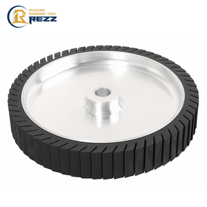 Máquina pulidora <span class=keywords><strong>de</strong></span> 200*50mm, piezas <span class=keywords><strong>de</strong></span> amoladora <span class=keywords><strong>de</strong></span> correa <span class=keywords><strong>de</strong></span> rueda <span class=keywords><strong>de</strong></span> goma, rueda loca con rodamientos instalados o rodillo impulsor en el eje del Motor - Product Image 1