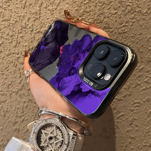 Viola motivo a fiamma Laser con stampa rigida per PC TPU custodia per telefono cellulare per <span class=keywords><strong>Iphone</strong></span> X Xr Xs Max 11 12 13 14 15 16 17 Pro Max Plus - Product Image 2