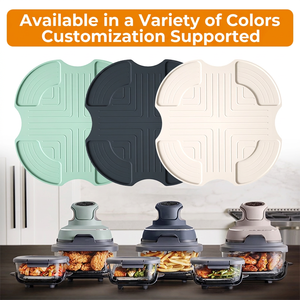 Heat Resistant Anti-scald Silicone Trivet Mat Multicolor Portable Non-slip Air Fryer Silicone Pad For Home Baking Kitchen Use - Product Image 1