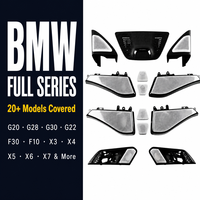 Pour BMW : Cache-grille d'enceinte LED intérieur avec éclairage d'ambiance 64 couleurs, Plug & Play, ajustement OEM, remplacement direct, amélioration