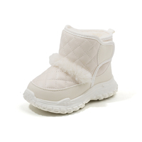 Bottes de neige pour tout-petits 1-5 ans, imperméables, chaudes, doublées de fourrure, antidérapantes, semelle extérieure en TPR, pour jouer dans la neige en extérieur, fermeture auto-agrippante