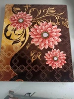 Superweicher Nerz-Teppich mit Prägung, Druck und Schaumstoff-Antirutsch-Beschichtung, Blumen- und Geometrisches Design, Polyester-Teppiche
