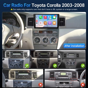 Autoradio avec écran IPS 9 pouces, Linux, Carplay, Android Auto, caméra de recul, Mirror Link, FM AM, lecteur multimédia pour Toyota Corolla - Product Image 2