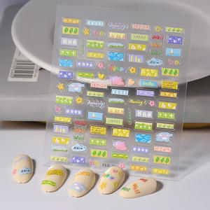 <span class=keywords><strong>Kawaii</strong></span> dibujos animados <span class=keywords><strong>Hello</strong></span> Pink <span class=keywords><strong>Kitty</strong></span> gato café oso <span class=keywords><strong>de</strong></span> peluche relieve estrella flor carta animales relieve patatas fritas pegatina para <span class=keywords><strong>uñas</strong></span> - Product Image 3