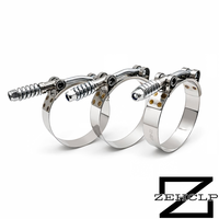 Vente en gros de boulons en acier inoxydable 304 avec collier de serrage pour tuyau, tension constante, pour tuyau de suralimentation d'intercooler turbo, sans fuite, sur mesure OEM