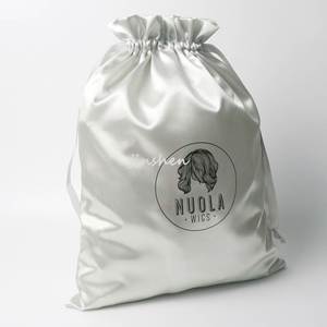Custom Satin Hair & Wig Storage Bag for Jewelry Cosmetics Gift <b>Packaging</b> with Logo <b>Textile</b> <b>Packaging</b> - Product Image 3