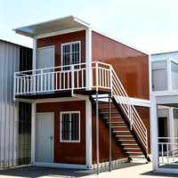 SKYLINE Casa Contenedor Prefabricada Modular Moderna con Acabado de Madera, Construcción Rápida, Personalizable, para Hogar, Tienda, Hotel, Escuela, Transpirable