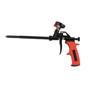 Promotion OEM <span class=keywords><strong>Pistolet</strong></span> <span class=keywords><strong>à</strong></span> <span class=keywords><strong>mousse</strong></span> entièrement métallique sans électricité avec piston <span class=keywords><strong>à</strong></span> tige lisse pour l'application de <span class=keywords><strong>mousse</strong></span> polyuréthane et le scellant pour obturateur de trous - Product Image 1