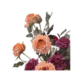 Искусственный букет из шелковой ткани с эффектом обожженных краев, 3 головки, для декора дома, высококачественный реалистичный цветок, материал для DIY - Product Image 5