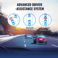 JIMIMAX ADAS 4G DashCam JC450Pro Enregistreur vidéo de voiture 4CH/5CH Visualisation en direct par téléphone 24/7 en temps réel AI Auto GPS DVR APP