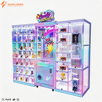 Machine à griffes commerciale certifiée qualité, à monnayeur, pour cadeaux, avec armoire à prix lumineuse et clé esclave