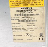 Variador de Frecuencia 6SE7012-0TP70-Z 6SE70120TP70Z Masterdrives MC DC AC para PLC
