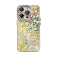 Étui à bandoulière floral INS pour Phone 17 Pro Max, étui bandoulière pour iPhone 15, étui style été pour iPhone 16 14 avec protection d'objectif