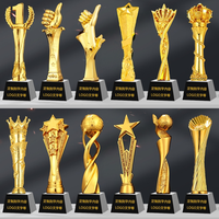 Prix de cristal haut de gamme personnalisé et trophées sportifs en or Nouveau design Coupes et médailles sportives Plaques premium
