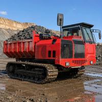 Rubiote Mini-dumper sur chenilles 12 tonnes tout-terrain, moteur diesel Yanmar, haute efficacité pour travaux de génie civil