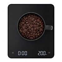 Timbangan Kopi Dapur Elektrik Akurat Tinggi 3kg Isi Ulang dengan Tutup, Layar LED Tersembunyi & Fungsi Pengatur Waktu - Laris Terjual