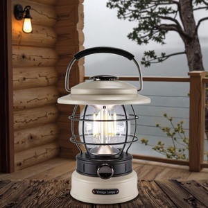 Classic Waterproof Portable LED Solar Lantern <b>Tent</b> for Outdoor Hiking Cold White Rattan <b>Hanging</b> Lamp for Camping - Product Image 4