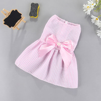 Jolies robes de fête pour chien, style moderne, portables, bon marché, à volants, motif argyle, vêtements de luxe pour animaux de compagnie, toutes saisons