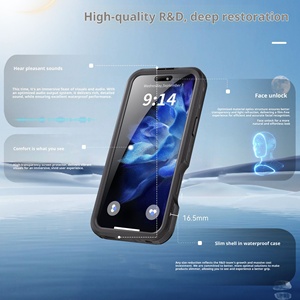 Funda de PC con carga inalámbrica magnética impermeable, diseño de glaseado para 16 16E 15 14 <span class=keywords><strong>13</strong></span> Pro Max, bolsa de natación <span class=keywords><strong>sellada</strong></span> a prueba de golpes - Product Image 5